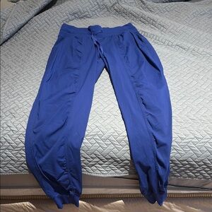 Lululemon Blue Ribbed Jogger Pants